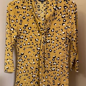 Premise Large 3/4 sleeve animal print top